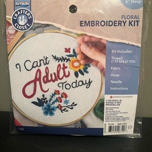 Embroidery kit “I Can’t Adult today”